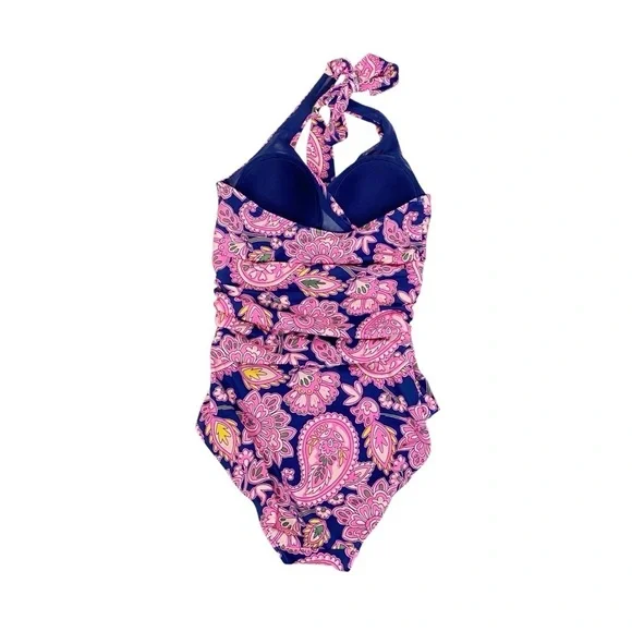 Boden Levanzo Ruched Halter Neck One Piece Swimsuit - Picture 6 of 7